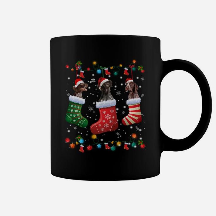 German Shorthaired Pointer Christmas Socks Funny Xmas Pajama Sweatshirt Coffee Mug