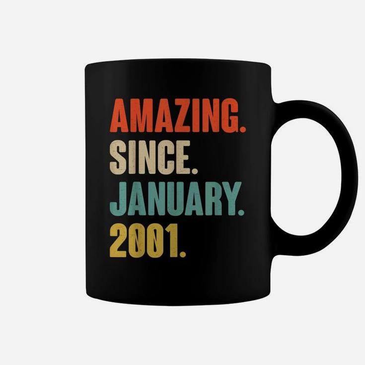 Gift For 20 Year Old - Amazing Since January 2001 Birthday Coffee Mug