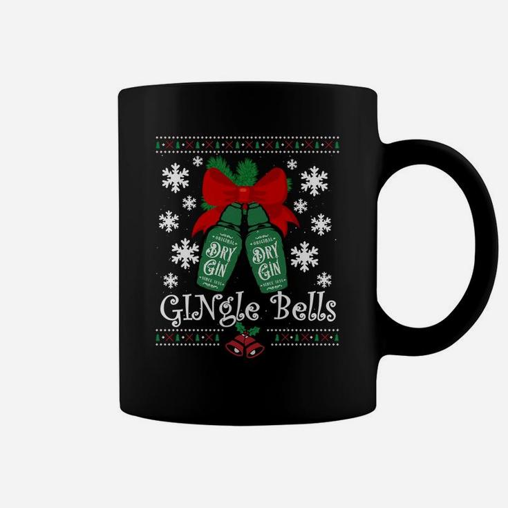 Gingle Bells Ugly Christmas Gin Mistletoe Xmas Sweatshirt Coffee Mug