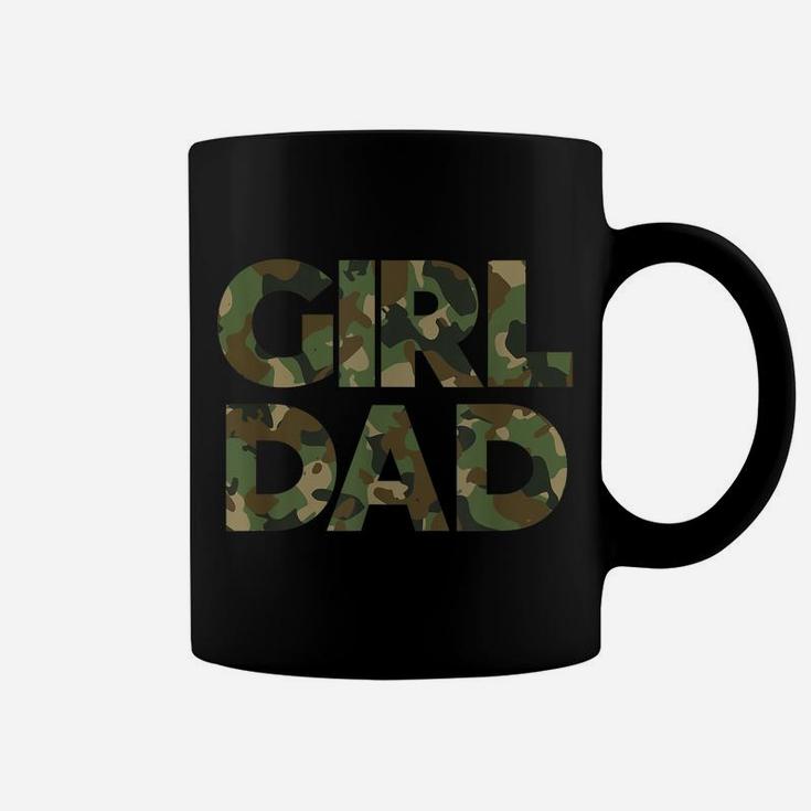 Girl Dad Camo Shirt For Men Dad Of Girl Outnumbered Girl Dad Coffee Mug