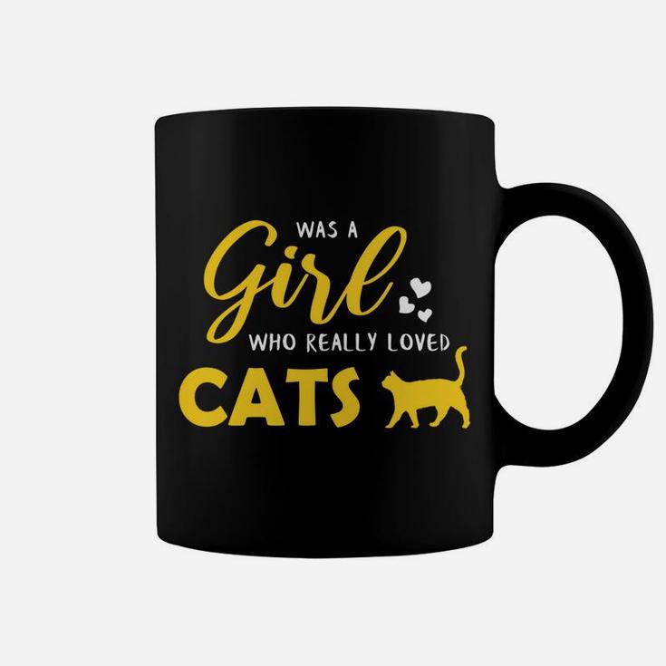 Girl Who Loves Cats Cat Gifts For Cat Lovers Cat Lover Gift Coffee Mug