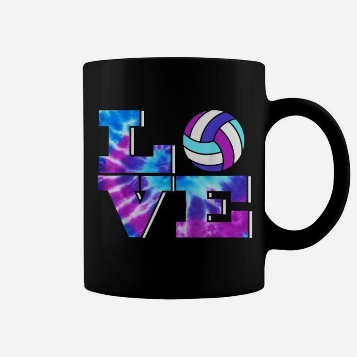 Girls Love Volleyball Tie Dye Teenage Women Birthday Gift Coffee Mug