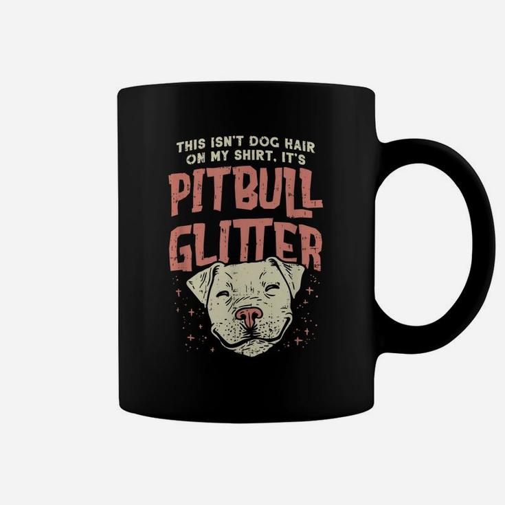 Girls Pitbull Glitter Hair Dog Lover - Mothers Day Gift Mom Coffee Mug