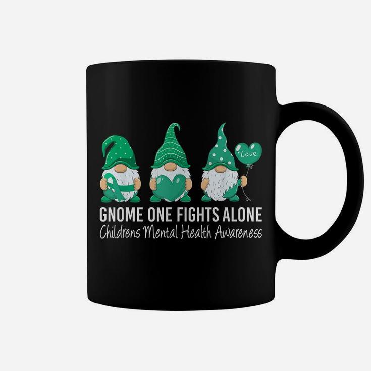 Gnome Fights Childrens Mental Health Awareness Green Ribbon Coffee Mug