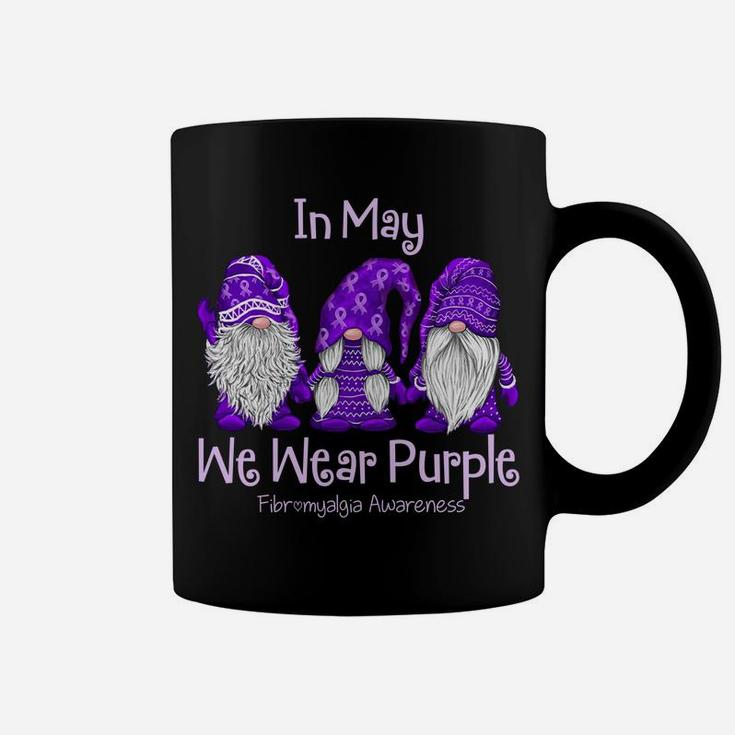 Gnome In May We Wear Purple Fibromyalgia Awareness Coffee Mug