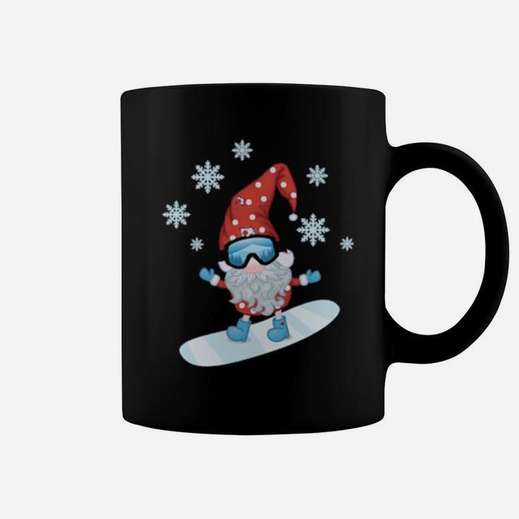 Gnome On Snowboard Ugly Xmas Costume Coffee Mug