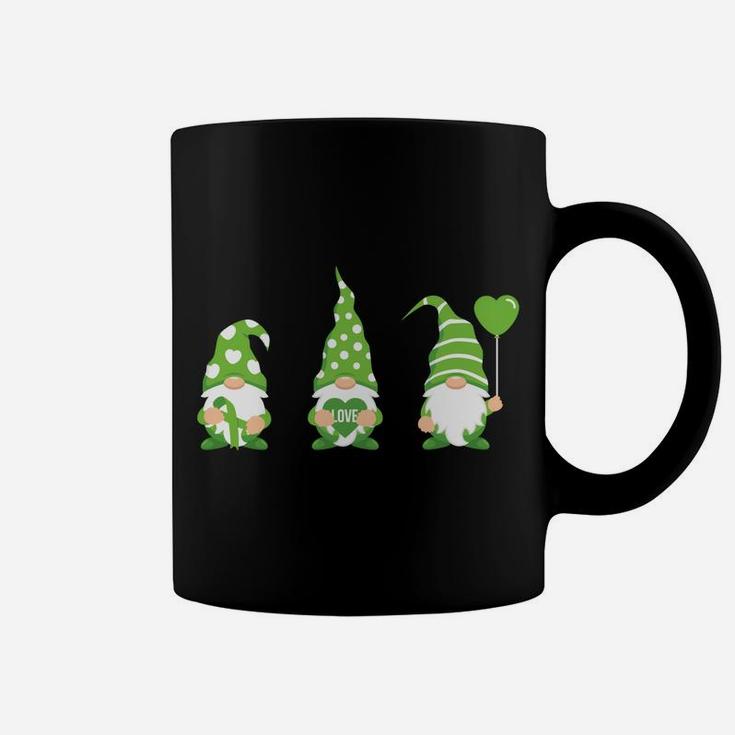 Gnome One Fights Alone Mental Health Awareness Green Ribbon Coffee Mug