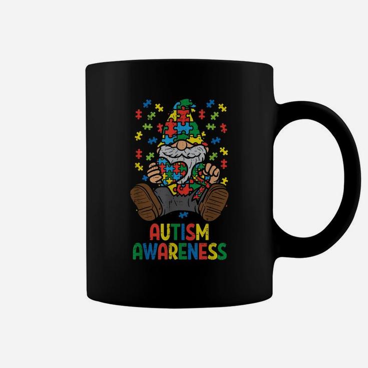 Gnome Puzzle Ribbon Autism Awareness Men Women Teacher Kids Coffee Mug