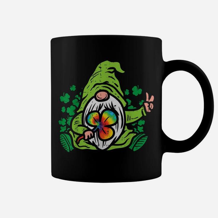 Gnome Tie Dye Shamrock Clover St Patricks Day Hippie Gift Coffee Mug