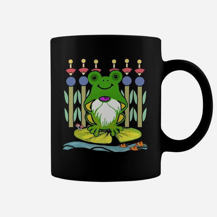Gnomes Frogs Water Lilys Gardening Gift Women Men Tees Coffee Mug