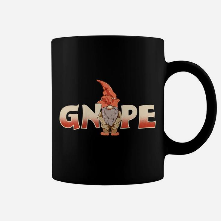 Gnope Gnome Pun Joke Funny Christmas Gnomes Cute Gift Raglan Baseball Tee Coffee Mug