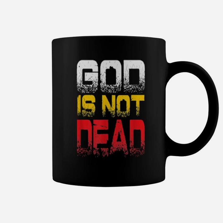 God Is Not Dead With Crown Of Thorns And Jesus Christian Coffee Mug
