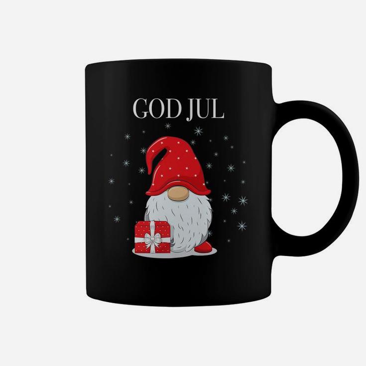 God Jul Swedish Merry Christmas Sweden Tomte Gnome Coffee Mug