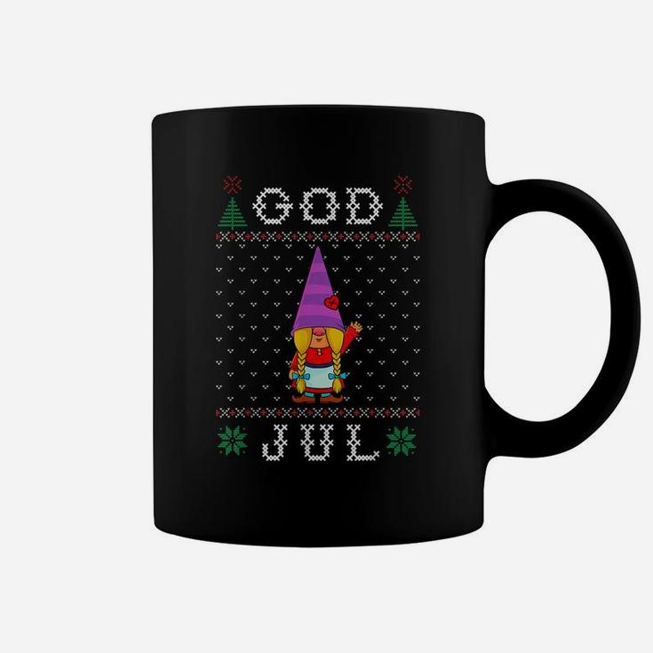 God Jul, Swedish Tomte Gnome, Sweden Christmas, Women Girls Coffee Mug