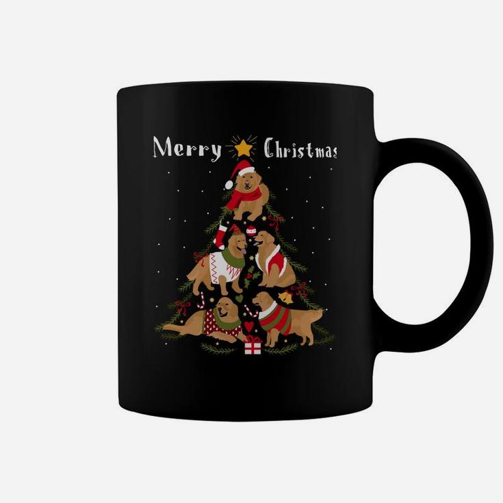 Golden Retriever Christmas Tree Xmas Dog Lover Coffee Mug