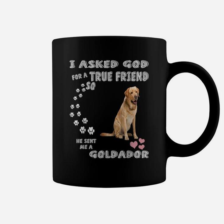 Golden Retriever Lab Dog Mom Dad Costume, Cute Goldador Coffee Mug