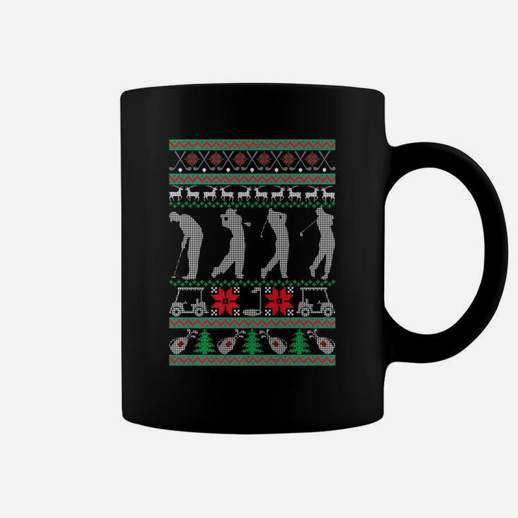 Golf Ugly Christmas Golfer Happy Holidays Xmas Gift Coffee Mug