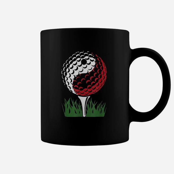 Golf Yin And Yang Sports Golfer Player Game Balls Coffee Mug