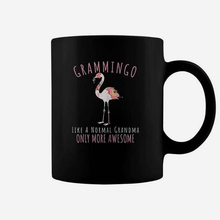 Grammingo Like An Grandma Only Awesome Floral Flamingo Coffee Mug