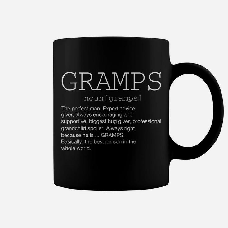 Gramps Definition Noun Grandpa Grandparents Day Funny Mens Coffee Mug