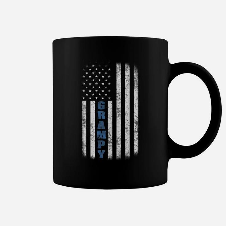 Grampy American Flag Tee Father's Day Grandpa Gift Coffee Mug