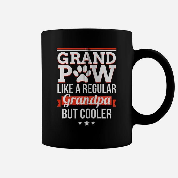 Grand Paw Like A Regular Grandpa But Cooler Funny Dog Dad Zip Hoodie Coffee Mug