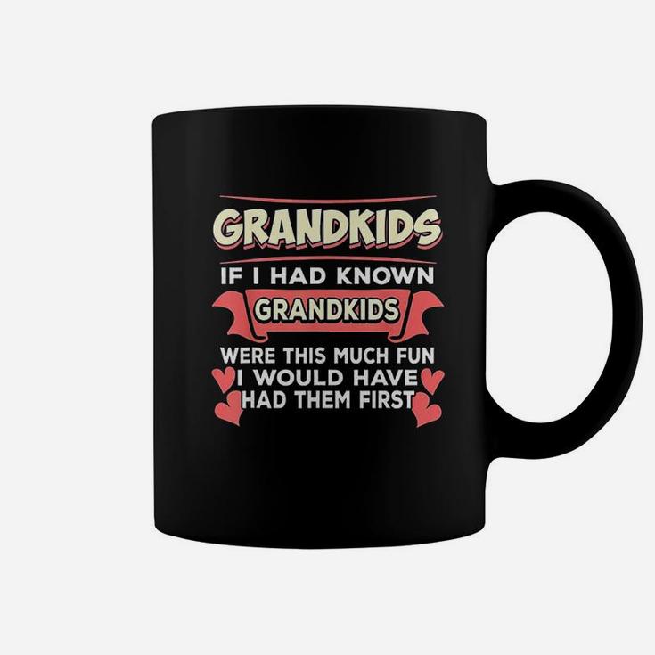 Grandkids Grandma Grandpa Funny Saying Grandparents Coffee Mug
