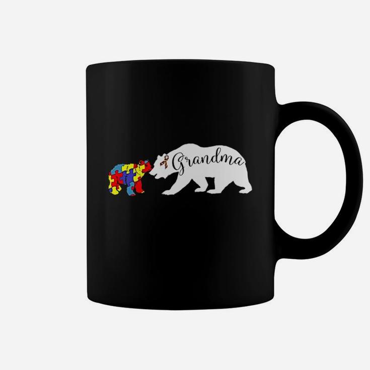 Grandma Bear Autism Awareness Coffee Mug