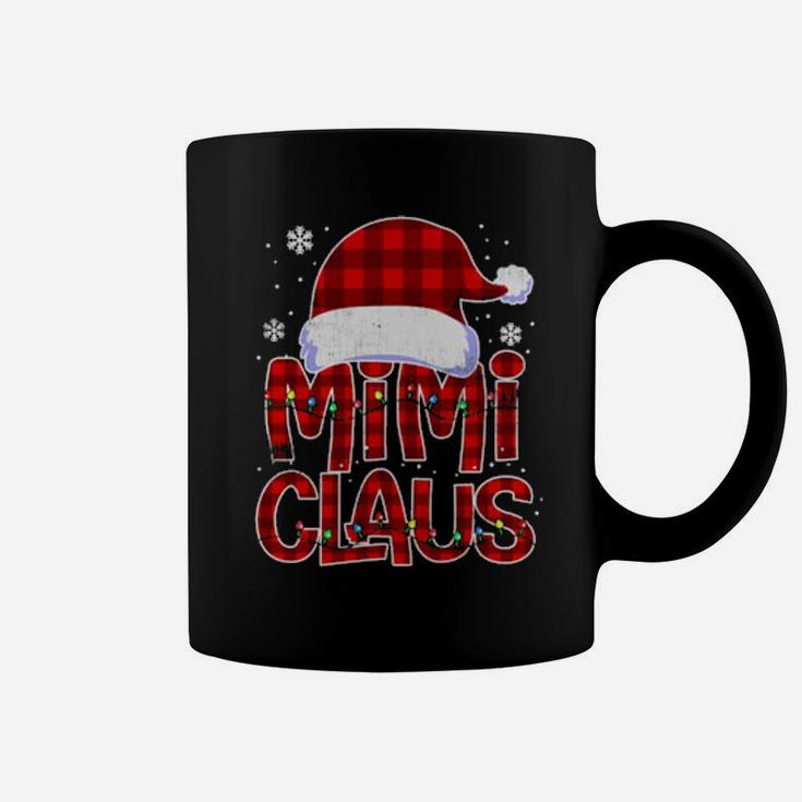 Grandma Mimi Claus Plaid Xmas Pajama Matching Coffee Mug
