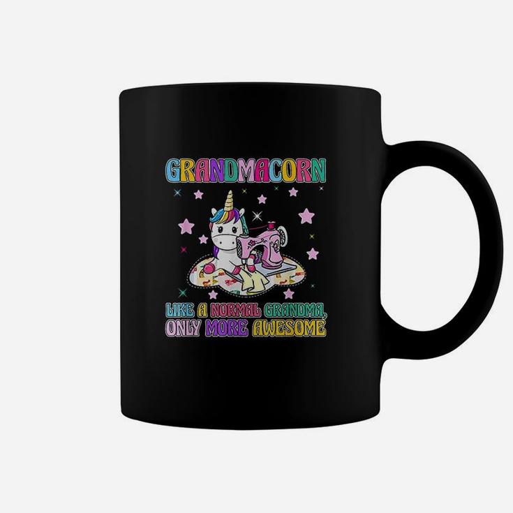 Grandmacorn Like A Normal Grandma Sewing Unicorn Coffee Mug