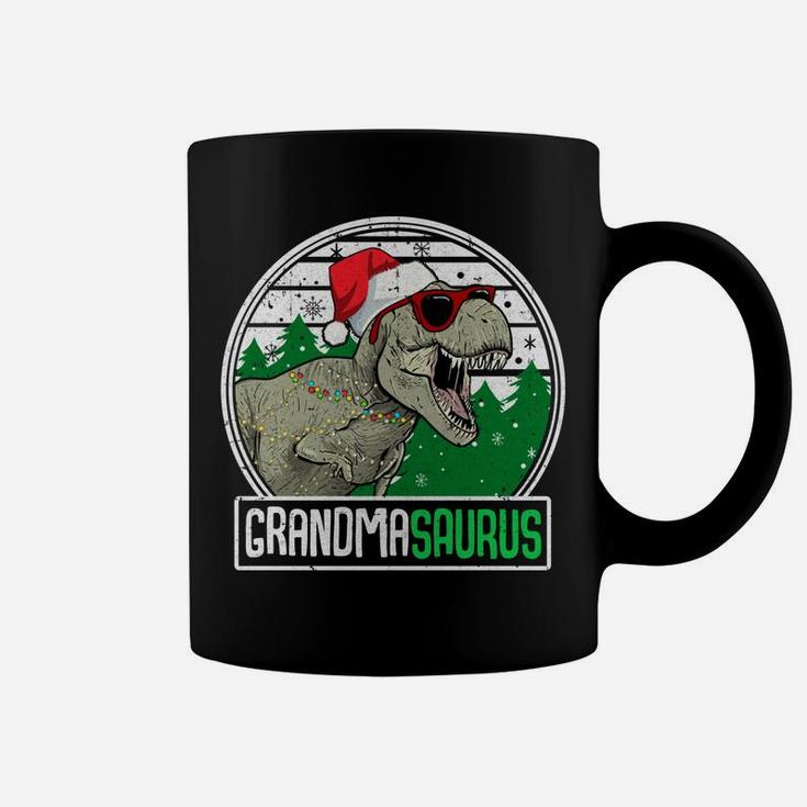 Grandmasaurus Grandma Dinosaur T-Rex Family Christmas Sweatshirt Coffee Mug