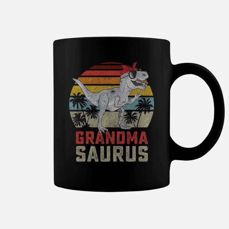 Grandmasaurus T Rex Dinosaur Grandma Saurus Family Matching Coffee Mug