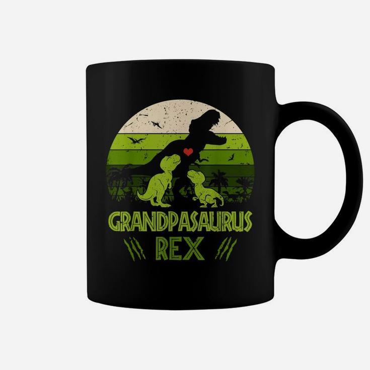Grandpasaurus Rex 2 Kids Sunset Tshirt For Fathers Day Gift Coffee Mug