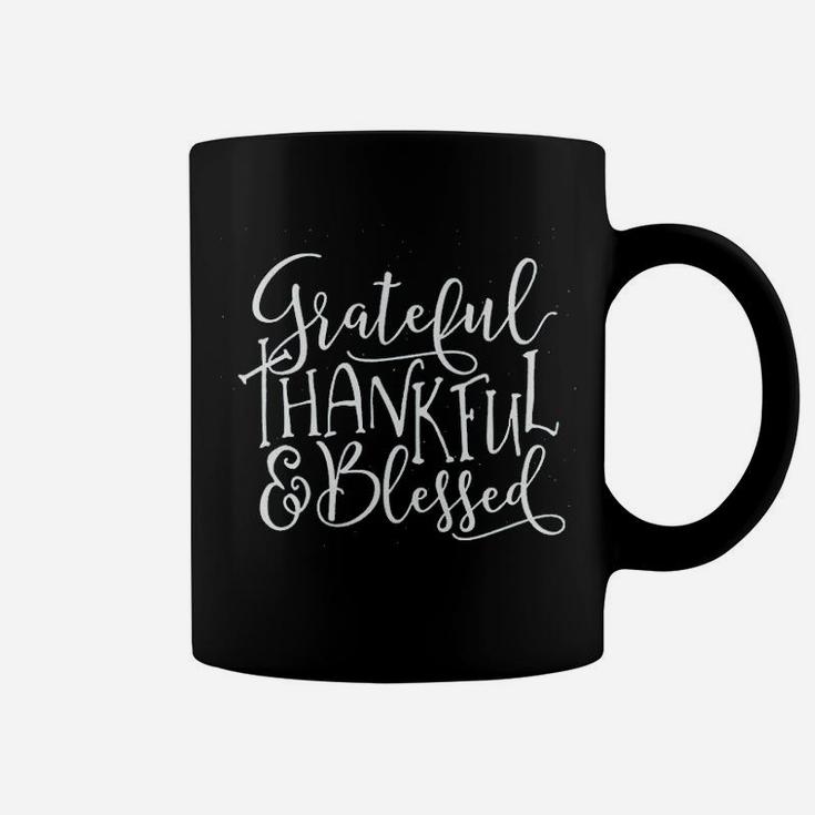 Grateful Thankful Blessed T Coffee Mug