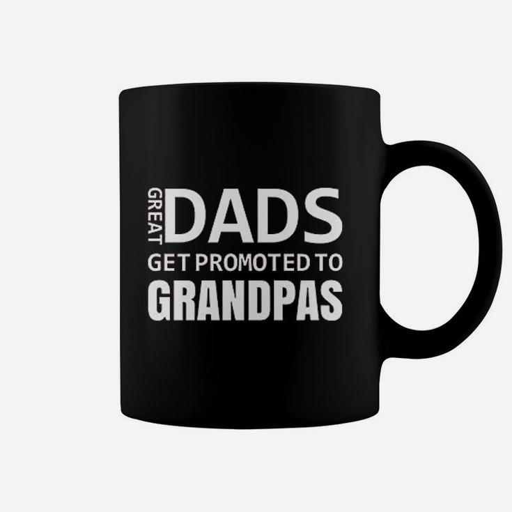Great Dads Get Promoted To Grandpas Baby Announcement Coffee Mug