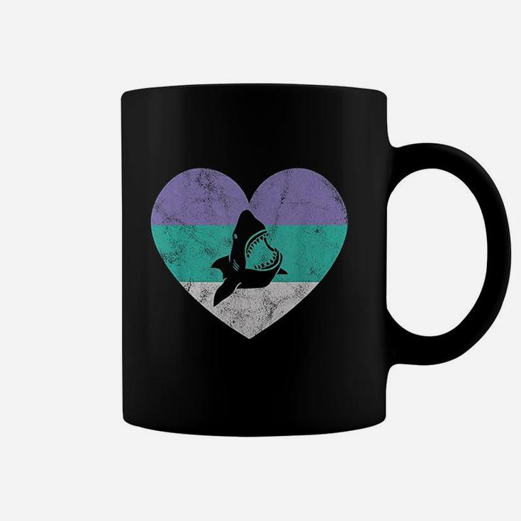 Great White Shark Gift For Women And Girls Retro Cute Coffee Mug
