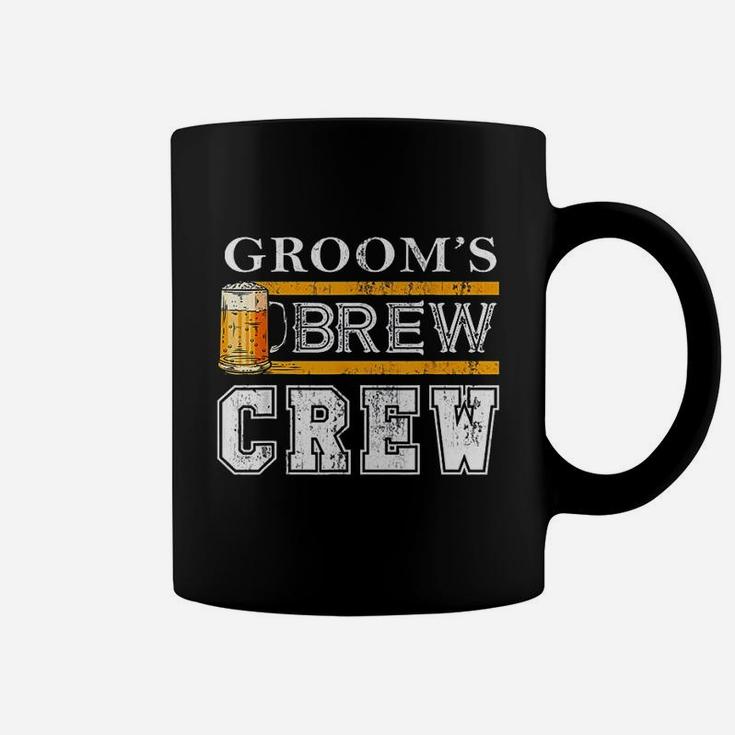 Groom Brew Crew Funny Groomsmen Beer Team Bachelor Party Coffee Mug
