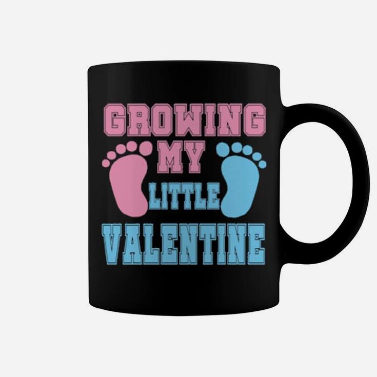 Growing My Valentine Pregnancy Announcement Coffee Mug