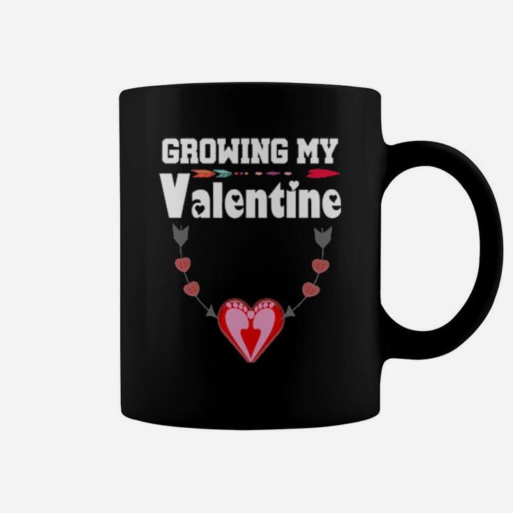Growing My Valentine Pregnancy Announcement Party Coffee Mug