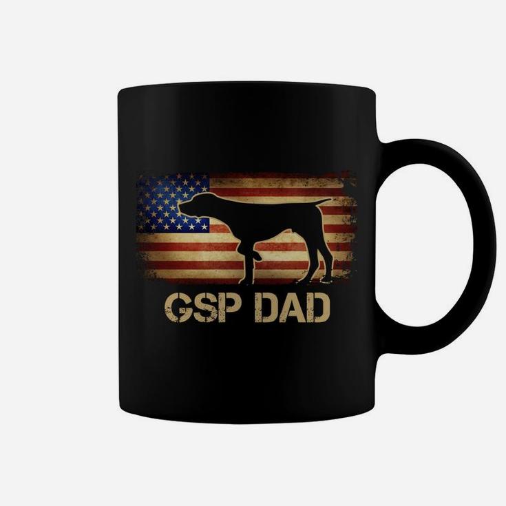 Gsp Dad Vintage American Flag Patriotic Dog Lover Sweatshirt Coffee Mug