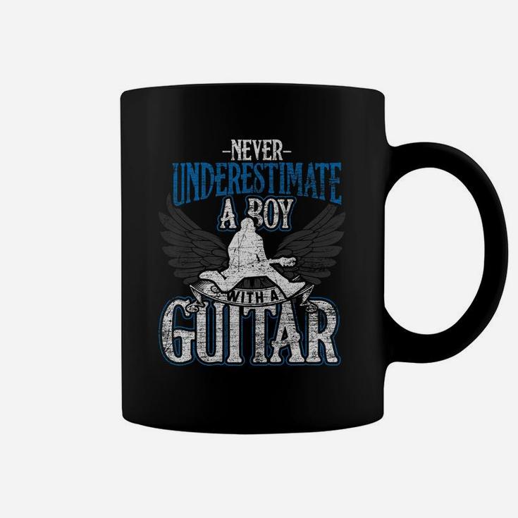 Guitarist Men Boys - Never Underestimate A Boy With A Guitar Coffee Mug