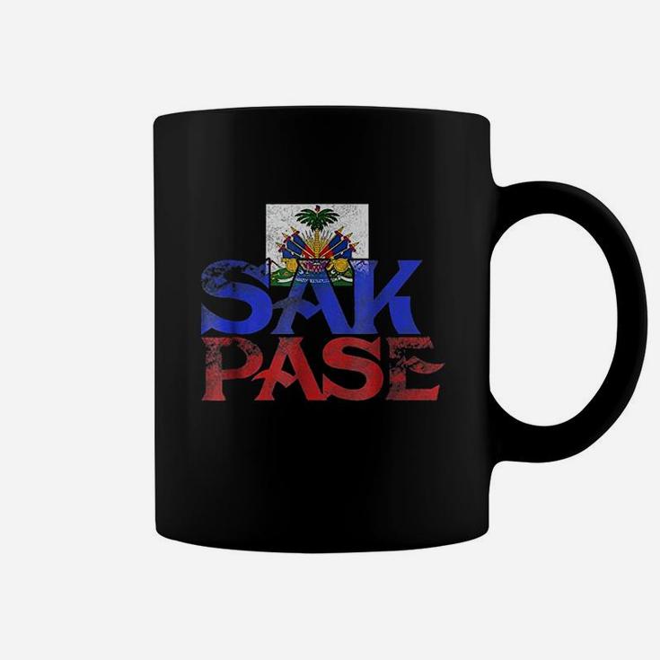 Haitian Sak Pase Pride Flag I Love Haiti Roots Coffee Mug