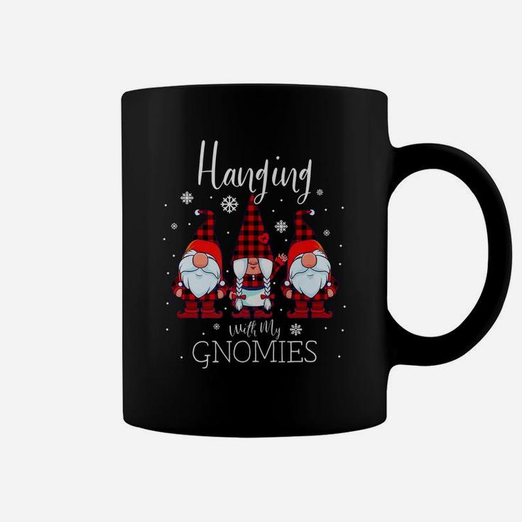 Hanging With My Gnomies Christmas Buffalo Plaid Garden Gnome Coffee Mug