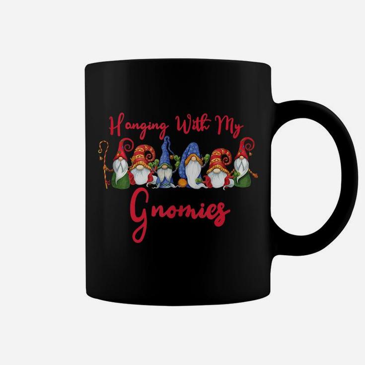 Hanging With My Gnomies Funny Cute Gnome Christmas Gifts Coffee Mug