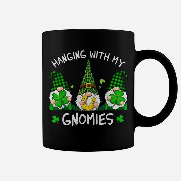 Hanging With My Gnomies St Patricks Day Gnome Shamrock Irish Coffee Mug