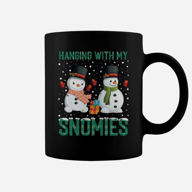 Hanging With My Snomies Ugly Christmas Sweater Funny Snowman Sweatshirt Coffee Mug