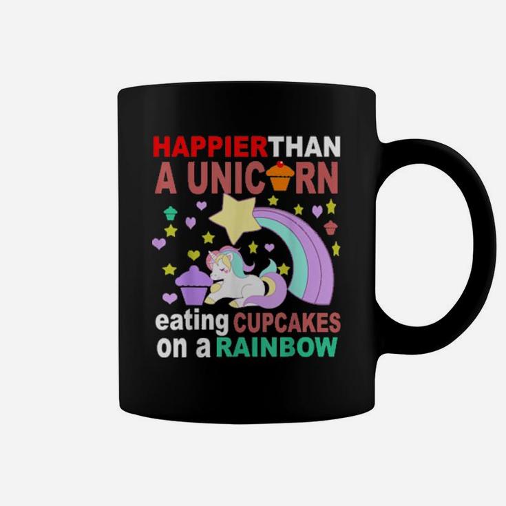 Happier Than A Unicorn Coffee Mug