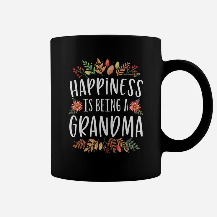 Happiness Is Being A Grandma Thanksgiving Christmas Gift Sweatshirt Coffee Mug