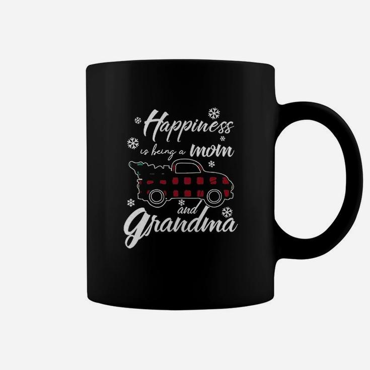 Happiness Is Being A Mom And Grandma Coffee Mug