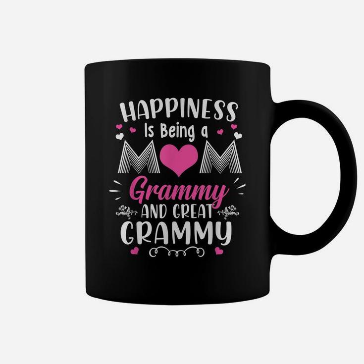 Happiness Is Being Mom Grammy And Great Grammy Mothers Day Coffee Mug